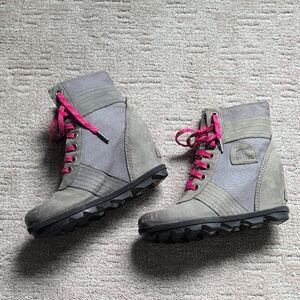 Sorel Lexie Wedge Boot with Rugged Sole